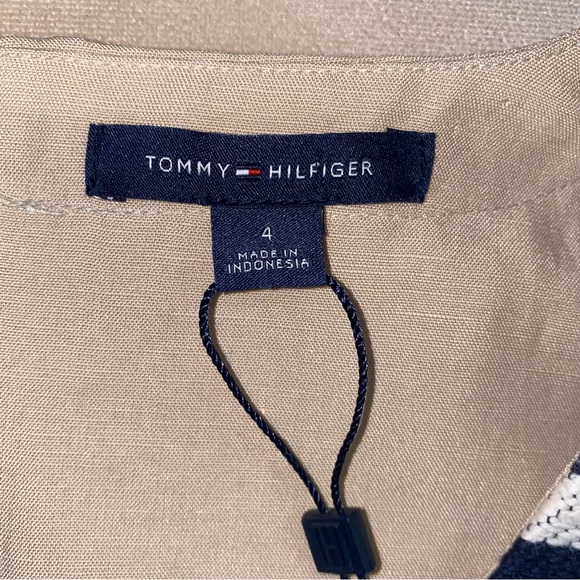 NWT Tommy Hilfiger  Bahama striped linen sheath dress, sz 4 - Picture 10 of 12